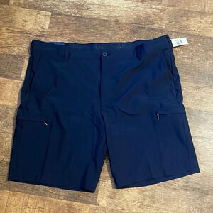 IZOD Golf SwingFlex Cargo Short Straight Fit 42 navy blue